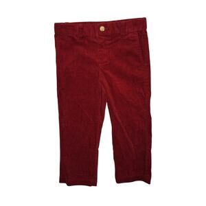 Vineyard Vines Boys Corduroy Pants Red 4T Toddler Classic Fit EUC